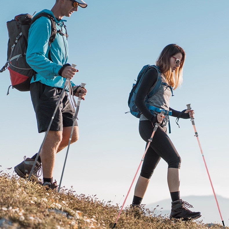 折叠伸缩手杖碳纤维铝合金登山杖