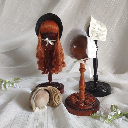 蜉蝣小居bjd娃Lolita波奈特草帽3分叔4分6分小布帽子DIY成人儿童