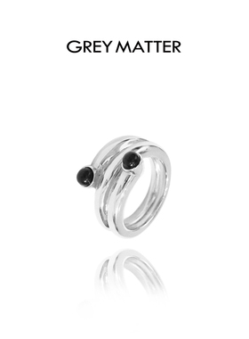 GreyMatter涡形绕环嵌珠戒指