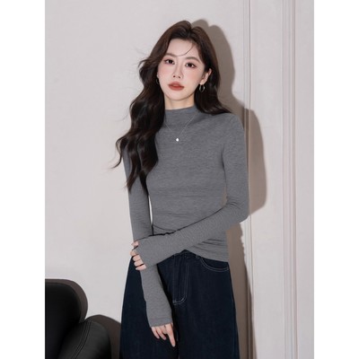 半高领打底衫女秋冬长袖内