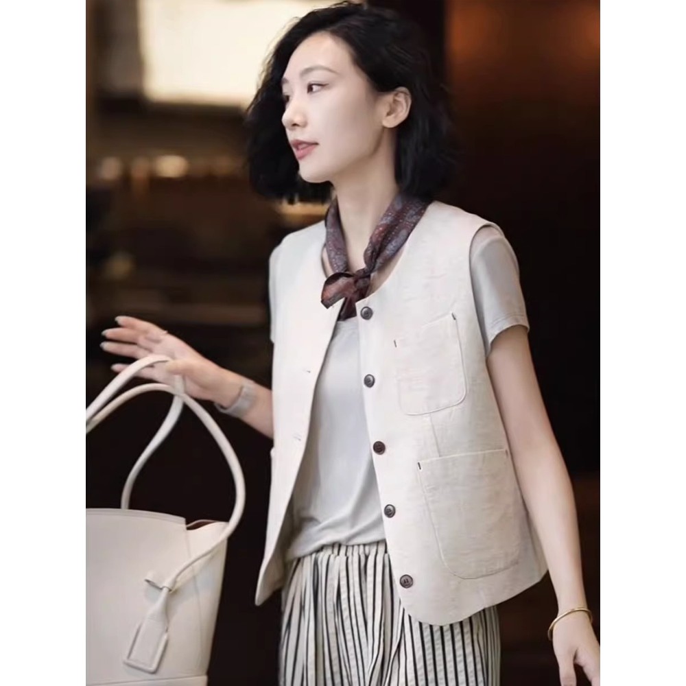 法式外穿西装马甲女款春秋