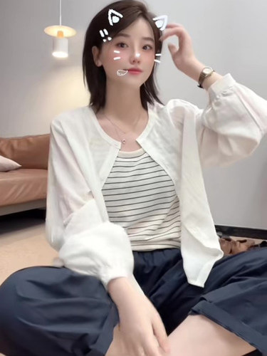 亚麻防晒衬衫外套夏季薄款