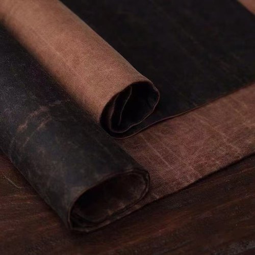 手工老料香云纱茶席双面禅意茶桌布中式复古荷花茶桌垫干泡台垫子