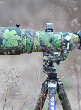 适用Olympus奥林巴斯150-400mm f/4.5 TC1.25x镜头迷彩炮衣保护套