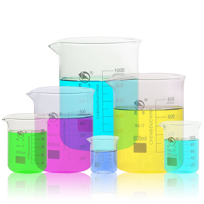 蜀牛玻璃烧杯实验室玻璃烧瓶