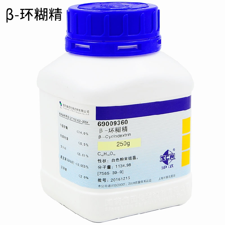 β-环糊精 沪试 250g/瓶 7585-39-9 含增票 c42h70o35