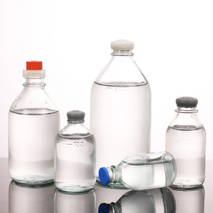 葡萄糖瓶 盐水瓶空瓶含塞盖 250ml 500ml 玻璃点滴瓶 输液瓶 老式挂水瓶 实验分装取样瓶 开票