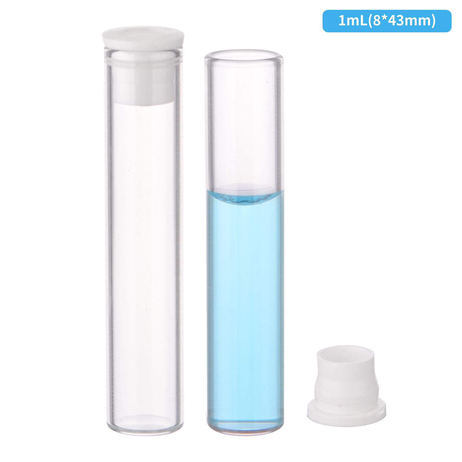 KIMBLE 平口取样瓶 1mL 200只/盒 玻璃内塞式平口试管8*43mm适用Perkin-elmer自动取样瓶机 60831D-843 含票