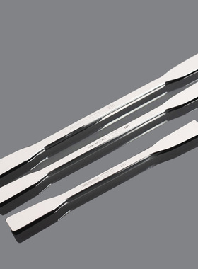 ASONE日本进口双头不锈钢药刮 长150mm180mm210mm240mm300mm亚速旺进口双头刮刀抹刀SUS410双刮刀