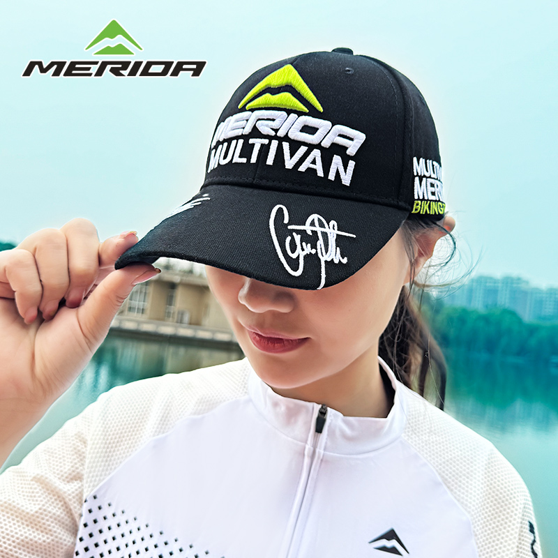 美利达自行车骑行休闲帽透气防晒鸭舌帽棒球帽车友户外遮阳帽男女