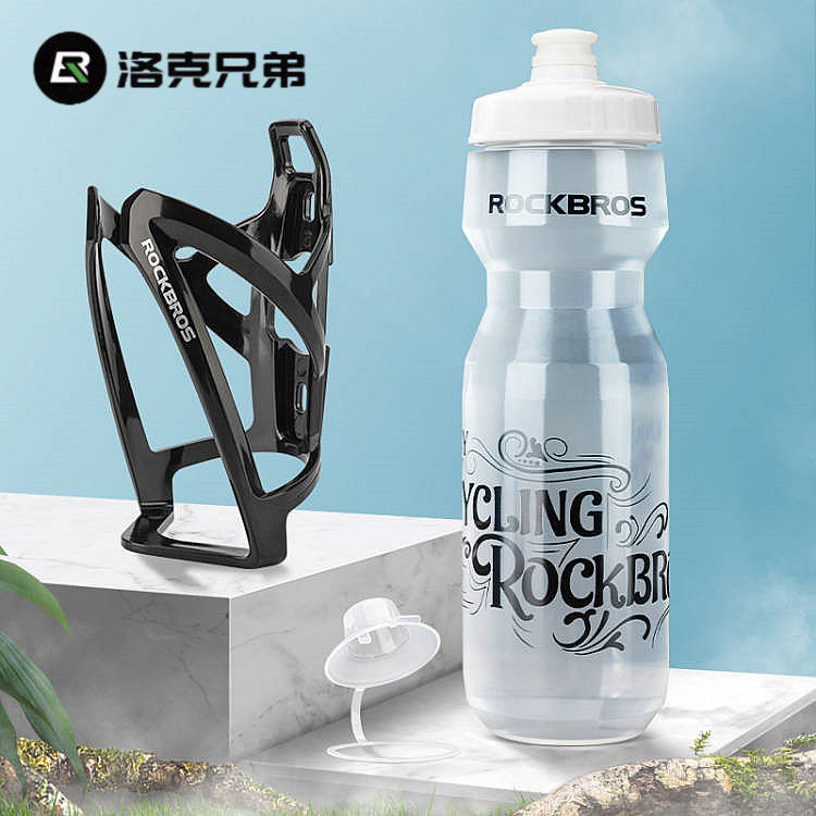 洛克兄弟骑行水壶便携运动健身水壶山地公路车水杯架组合骑行装备
