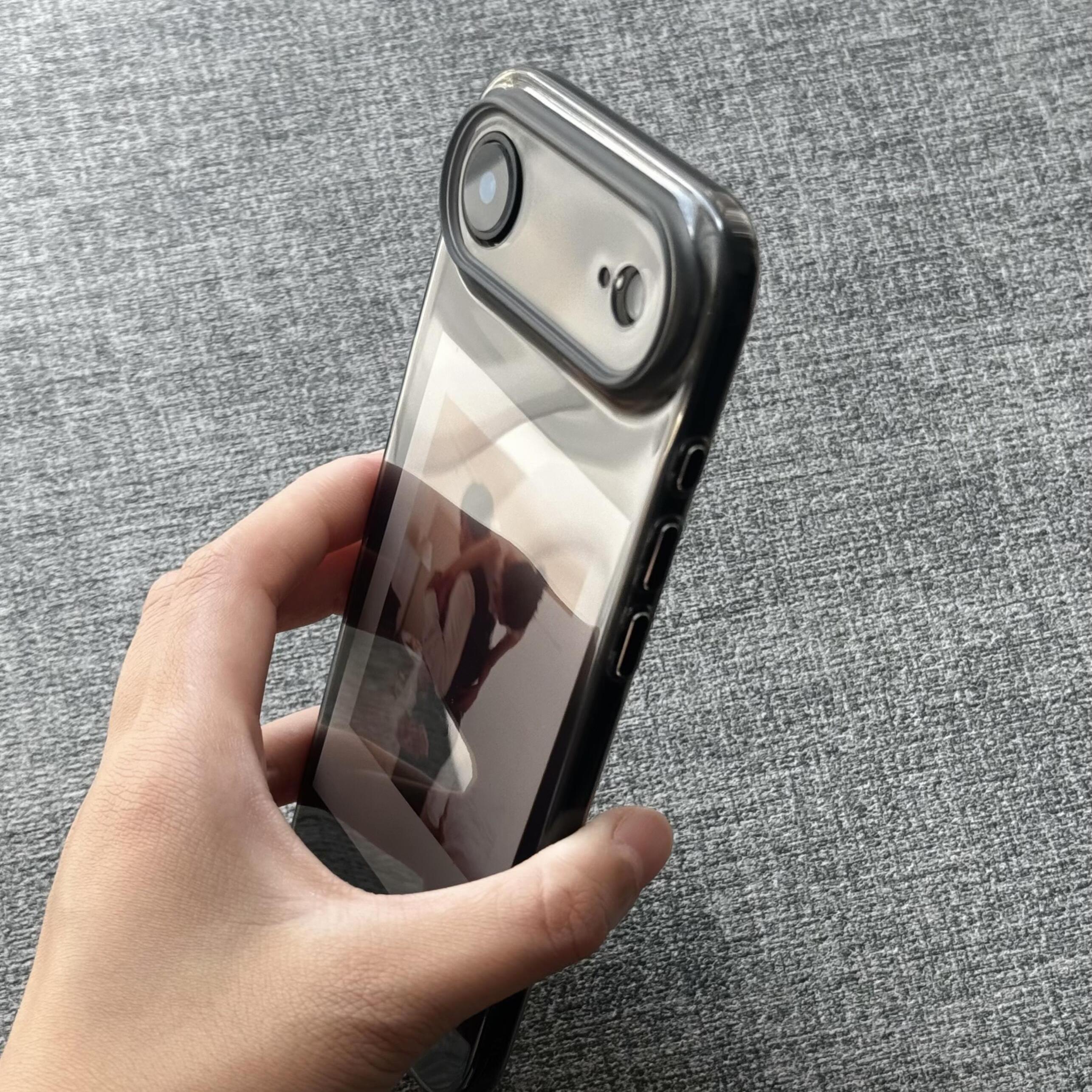 超薄透明黑新款磨砂软壳适用17air苹果17promax手机壳iphone16全包15拜耳tpu金属按键14plus简约13肤感12防摔