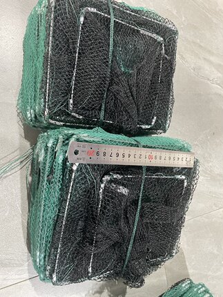 23x20厘米 五米长 25节 4股有结尾虾巴笼渔网鱼网专用龙虾网笼