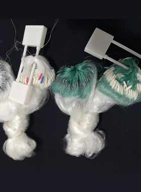 鲫鱼网丝细柔软粘网丝网渔网三层沉网捕鱼网5到8公分送插板小外套