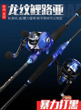 龙纹鲤海杆抛竿初学者远投水滴轮