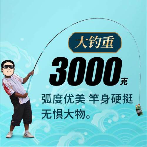 超轻超硬碳素渔具28调台钓竿