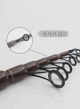 Threefish三鱼虎鲨海竿滑竿翔茗渔具碳素纤维远投鱼竿手竿