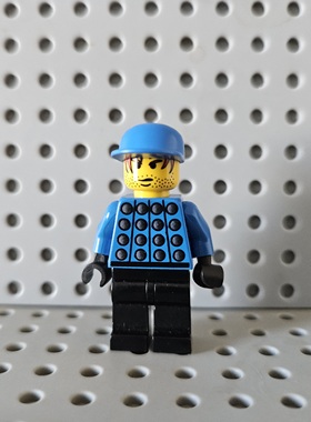 LEGO 乐高人仔 运动系列 soc010 一号运动员 蓝色3409 3413