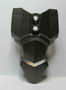 LEGO 90652 乐高英雄工厂零件 大号躯干装甲2胸孔 珍珠深灰