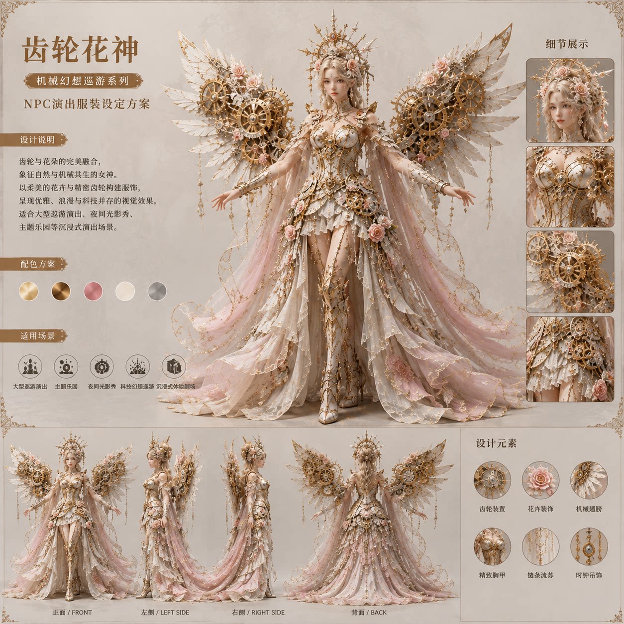 丽晨达羽乐园巡游NPC服装图片