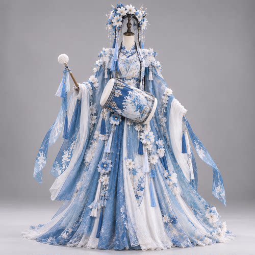 丽晨达羽长鼓花神NPC巡游服装