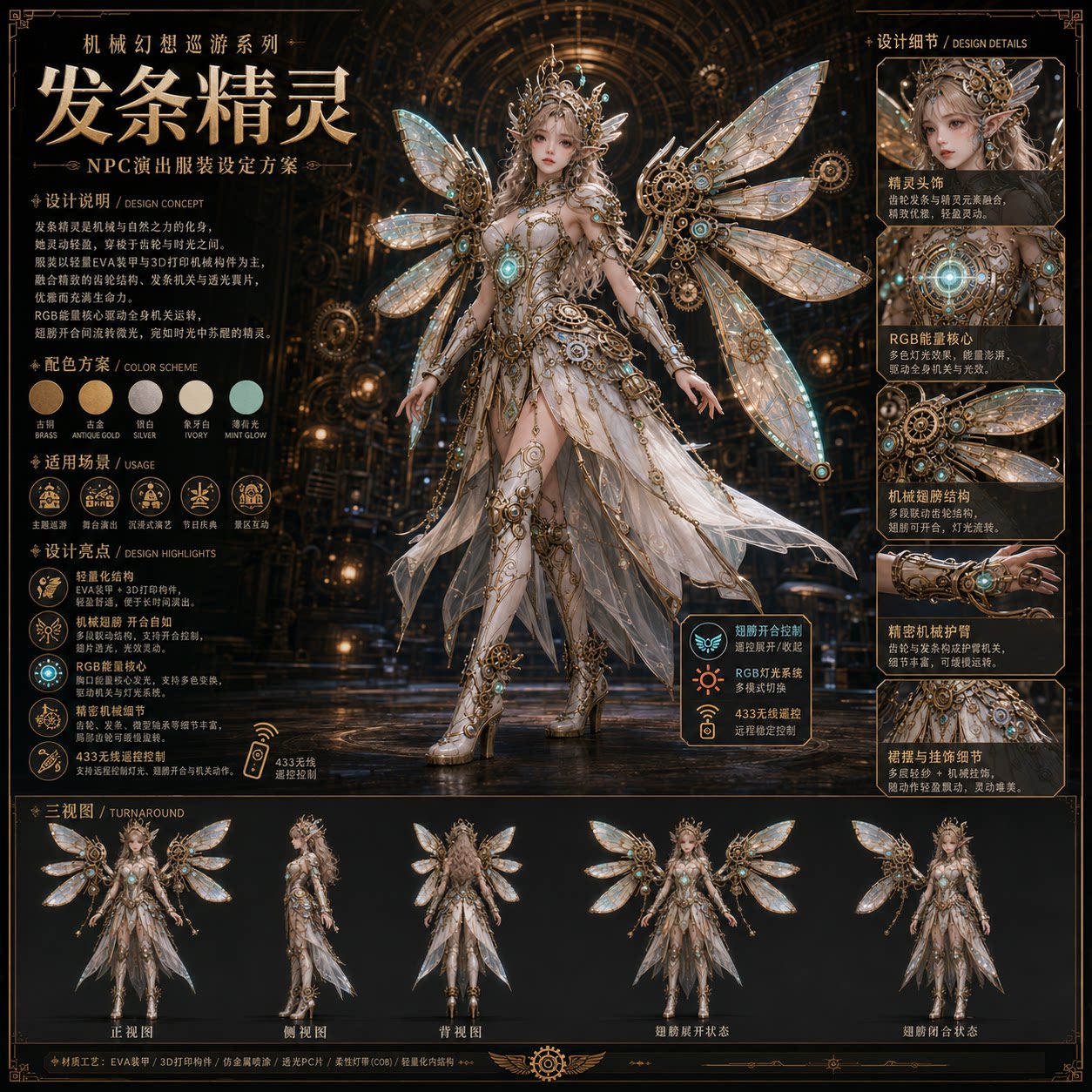 丽晨达羽机械幻想精灵服饰图片