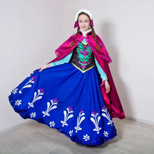 丽晨达羽冰雪奇缘安娜公主演出服