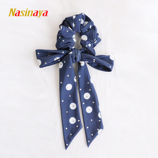 福诺花样滑冰表演饰品配饰儿童成人女波点蝴蝶结头花加闪钻