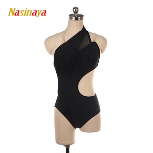 福诺专业定制空中瑜伽钢管舞服装表演比赛女童成人纯色后背镂空