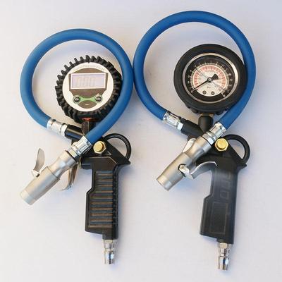 高精度胎压充气表自锁加气头打气胎压监测器数显胎压计加气打气枪