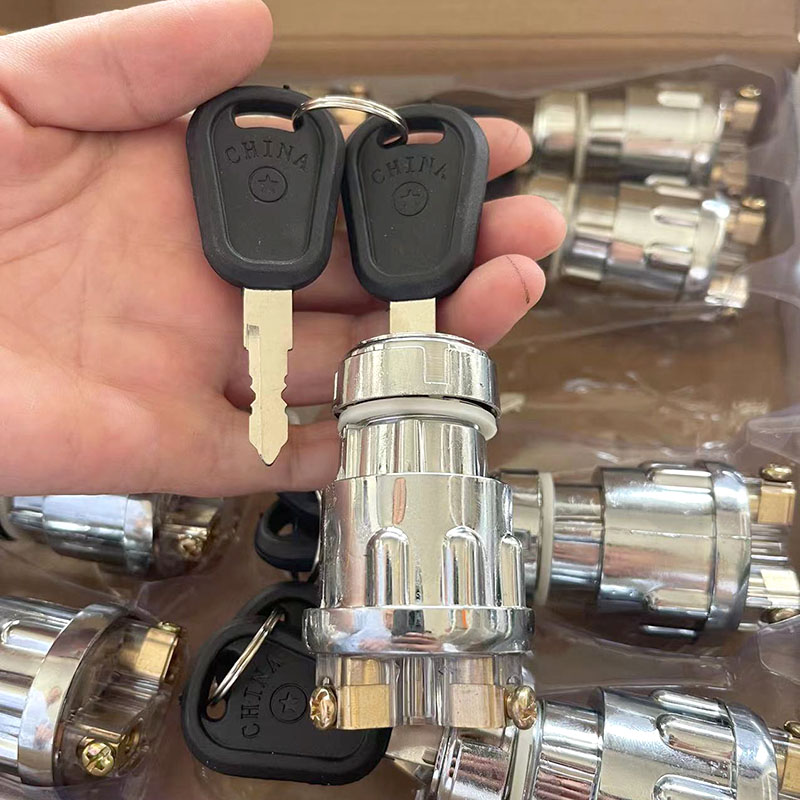 拖拉机工程车农用车点火开关钥匙门特质JK423JK404启动开关点火锁