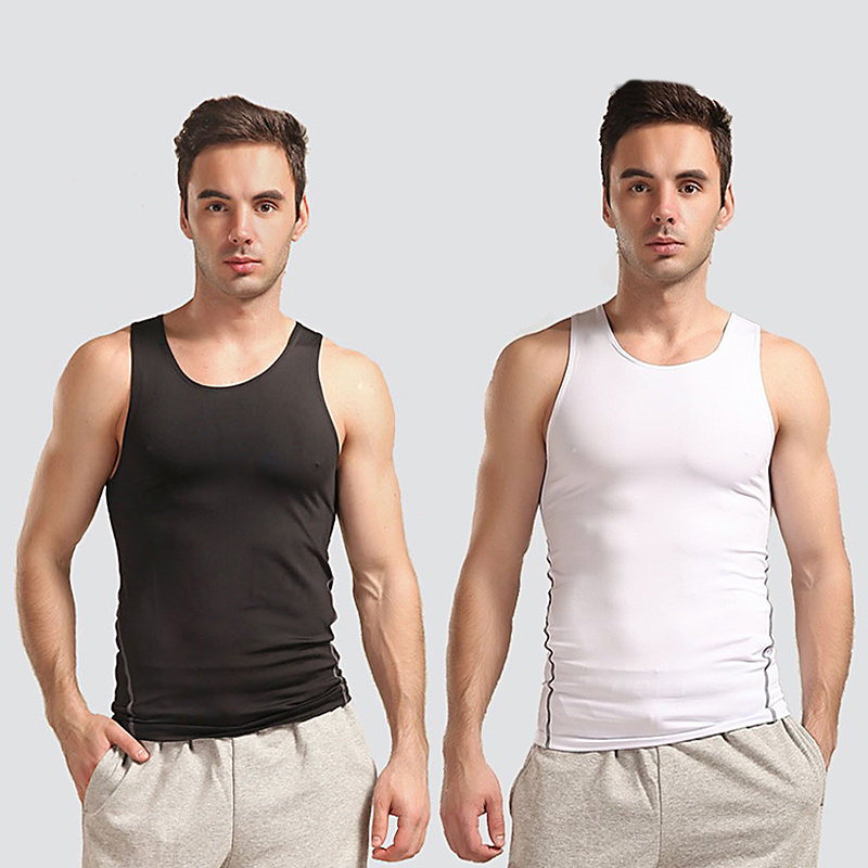 男运动打底紧身衣弹力透气修身塑形吸汗无袖T桖健身训练速干背心在类目 男装, 背心/马甲中 - 来自Buy2taobao.com提供专业的淘宝代购服务