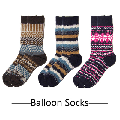 自发热民族风高帮袜满6件包邮