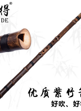 紫竹洞箫一节萧8孔初学入门成人自学民族吹奏乐器八孔G F调正手