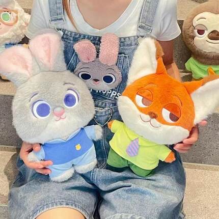 新款兔子公仔玩偶狐狸毛绒玩具送女生儿童礼物摆件卧室抱着睡觉