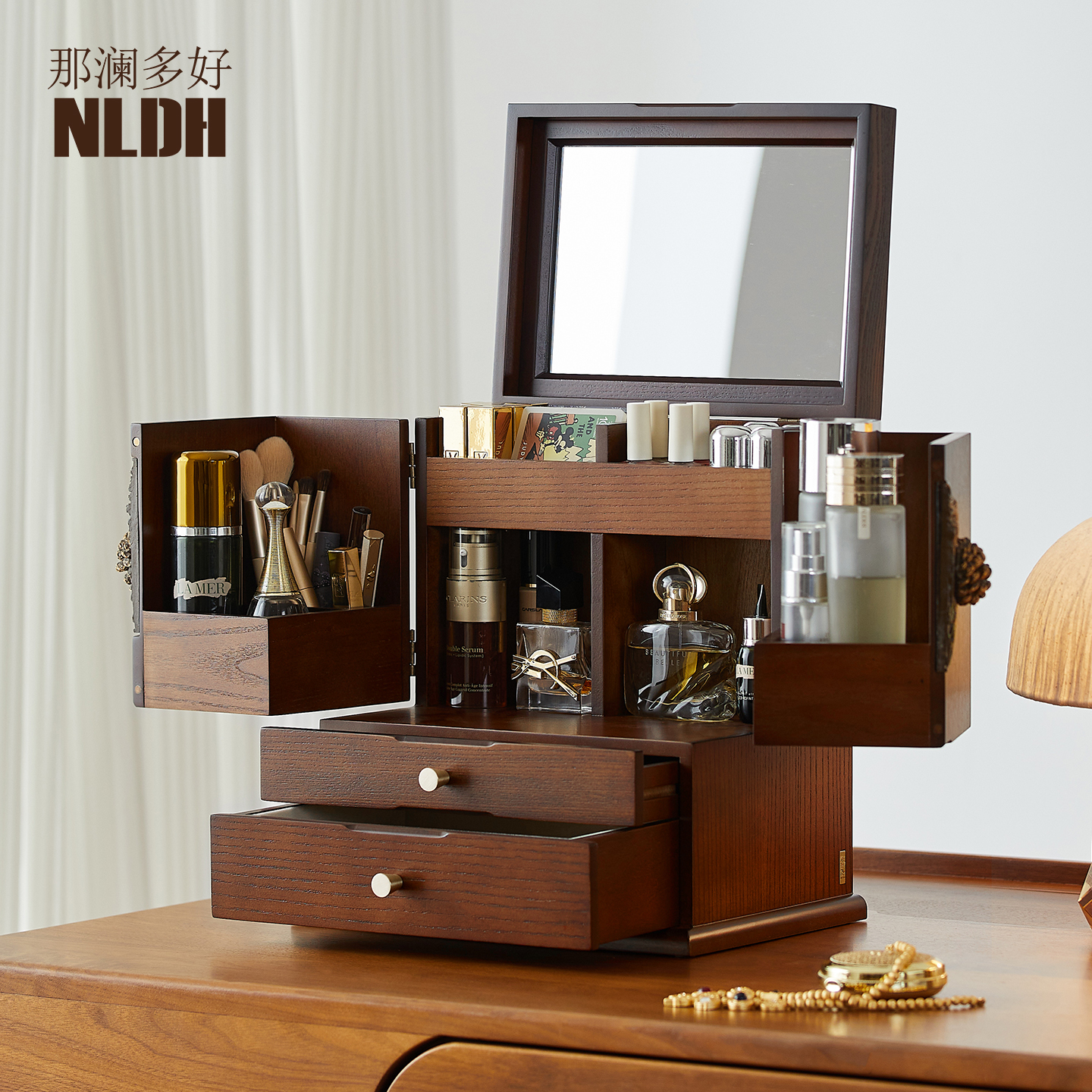 那澜多好送女友首饰护肤品收纳盒