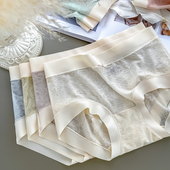 内裤 胖mm三角短裤 女2024新款 纯棉抗菌裆冰丝无痕中腰透气速干大码