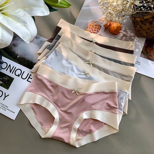 60支莫代尔中腰日系内裤女