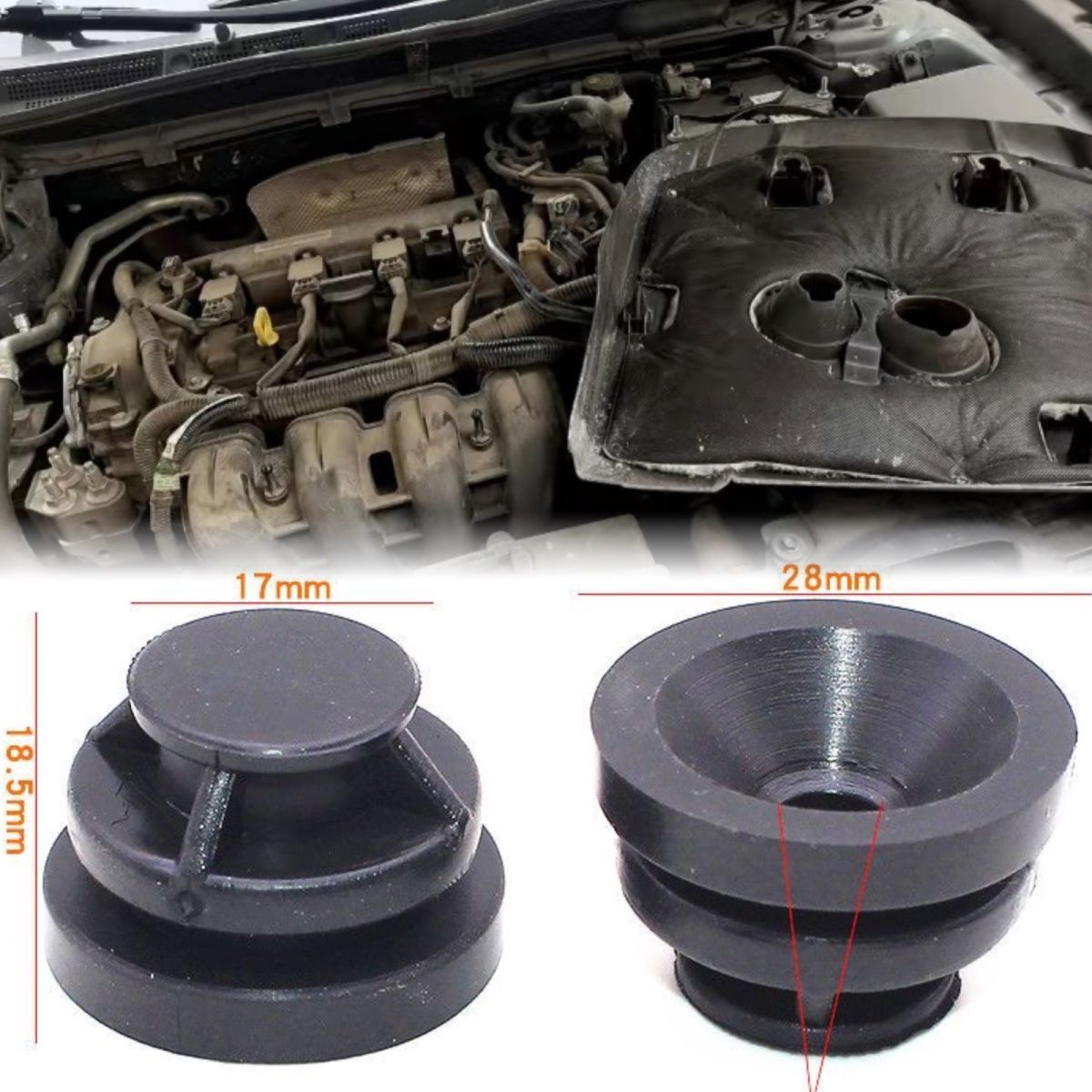 马自达CX-5CX-4马3昂克赛拉马6阿特兹发动机装饰罩胶套盖板胶垫