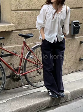 SALE 原268韩国代购 riveroom 新款衬衫上衣纯色简约清新