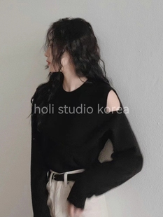 sale原209韩国代购GOYOU女士个性毛衣针织衫慵懒风显瘦清完不补