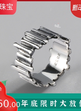 韩版纯银不规则戒指环新品