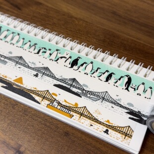 浮光分装 如竹堂 企鹅 大桥 基础拉条手帐胶带