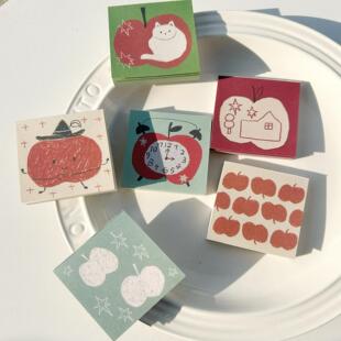 浮光分装 猜想系列活页手帐拼贴便签纸 MarkyPuppy迷你便签苹果