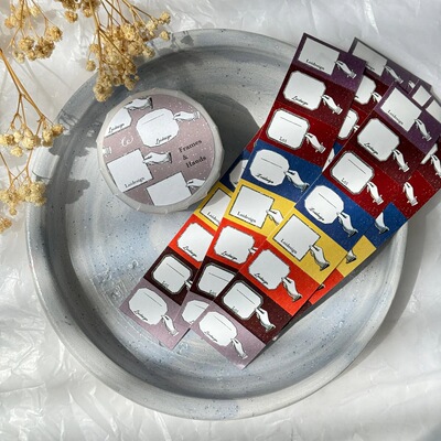 浮光分装 台湾乐意 美好播放器 框与手 暮春絮语 复古手帐标签贴