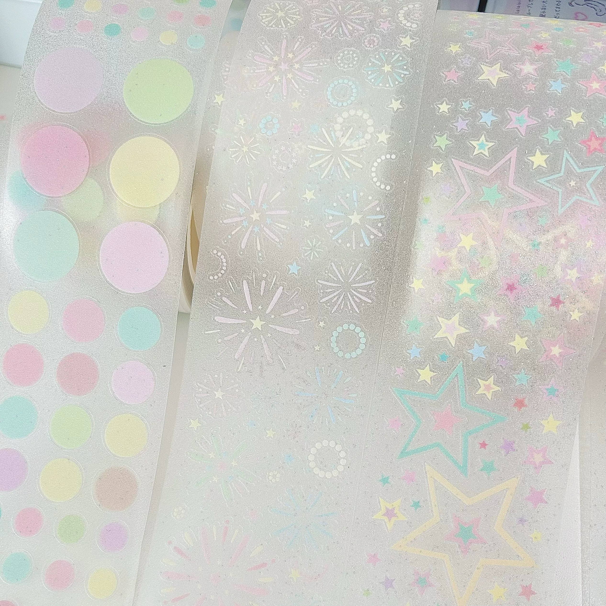 三心文创星星烟花模切贴