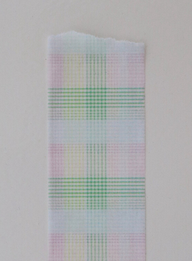 浮光分装 是春夏的颜色 细密交织的格纹胶带 韩国malgrecela