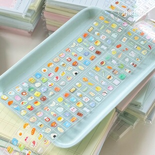 好好吃食物胶带 美食手帐切膜拼贴方块贴纸卷 Dadagolab 浮光分装