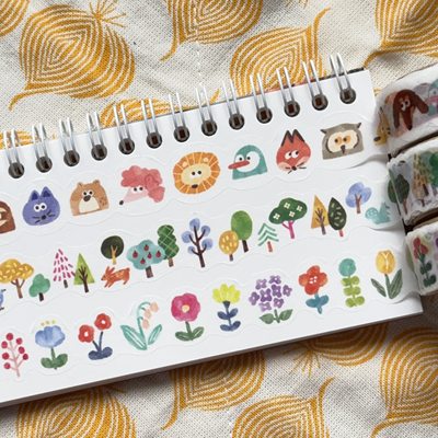 浮光分装日本mindwave异形胶带天鹅/星空/森林动物手帐