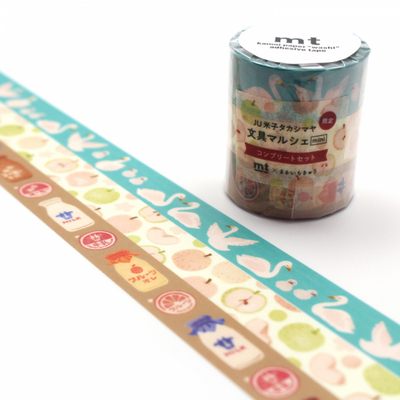 浮光分装 mt展会限定 牛乳苹果和小天鹅 手帐胶带/素材